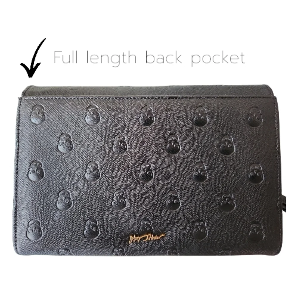 Betsey Johnson SKULLICIOUS Black Bow Crossbody - Picture 7 of 7